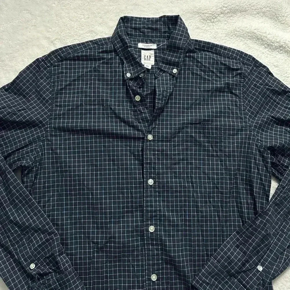 Gap Blue Long Sleeve Button Up Shirt - Picture 4 of 7